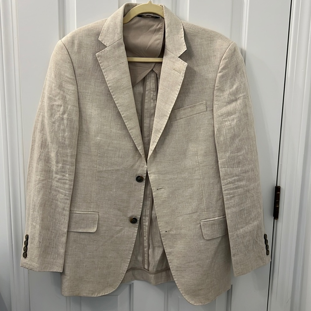 Tasso Elba Linen Suit Jacket